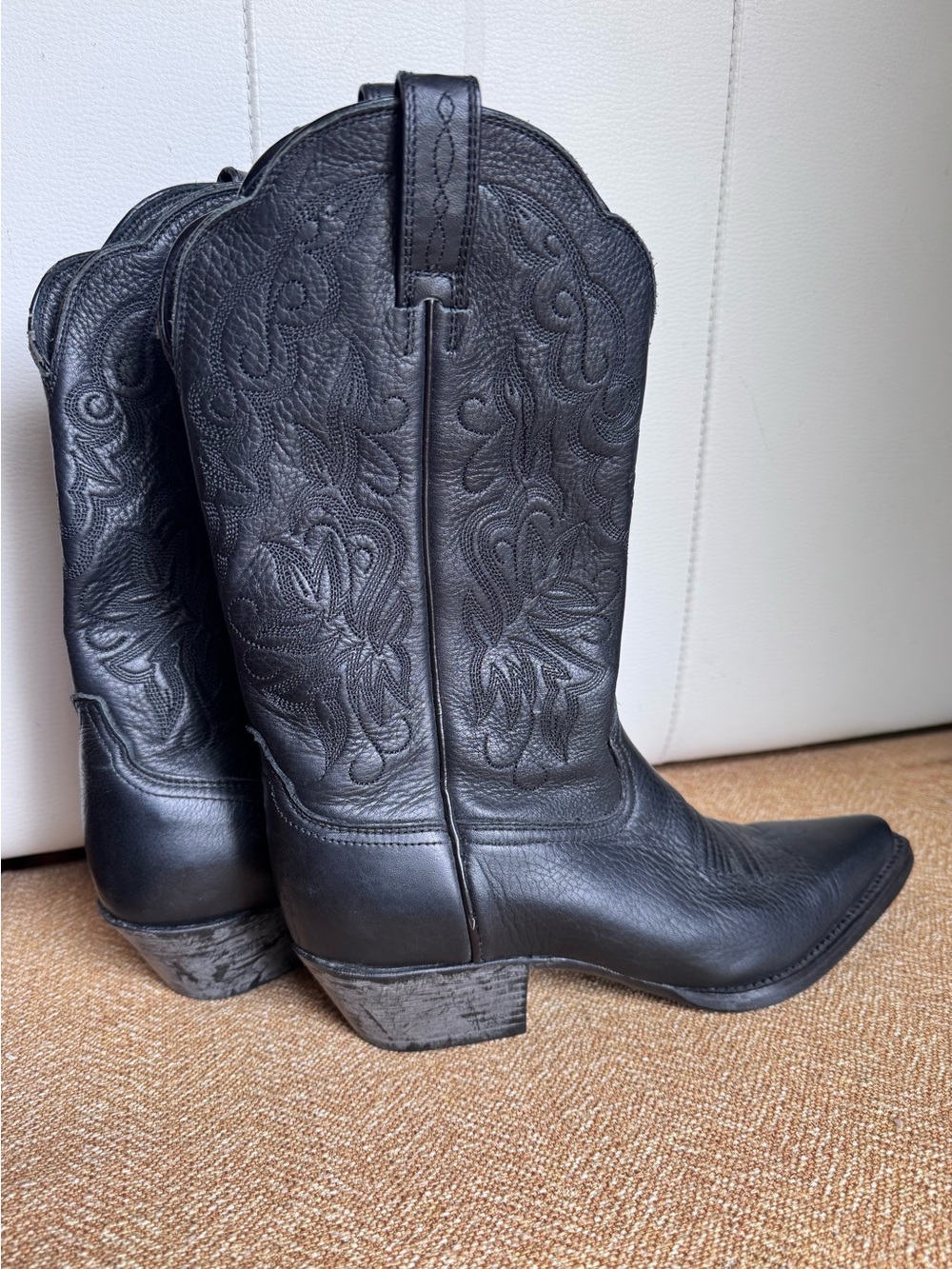 Ariat Black Embroidered Leather Western Boots
